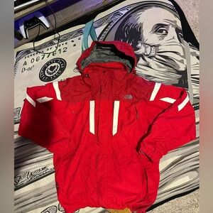 The North Face Red and Gray Jacket